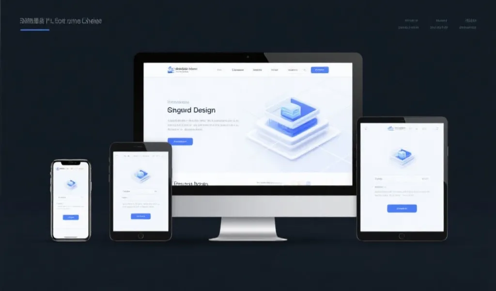 响应式界面与多端适配示意图